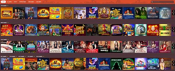 Available Games on Gunsbet Casino