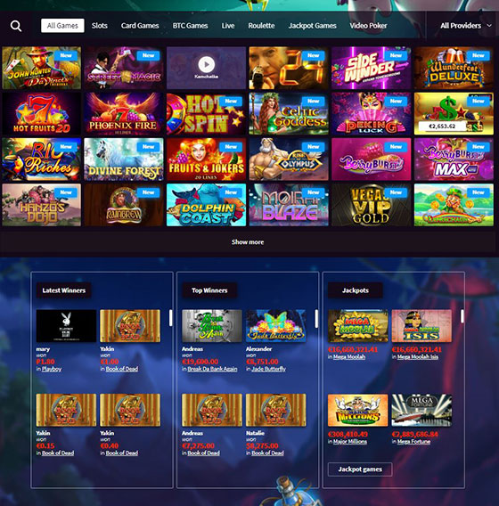 Available-Games on Wildblaster Casino