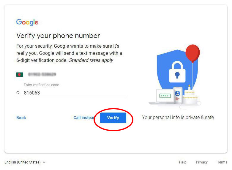Verify-your-phone-number-with-verificaion-code-for-gmail-account-part-2