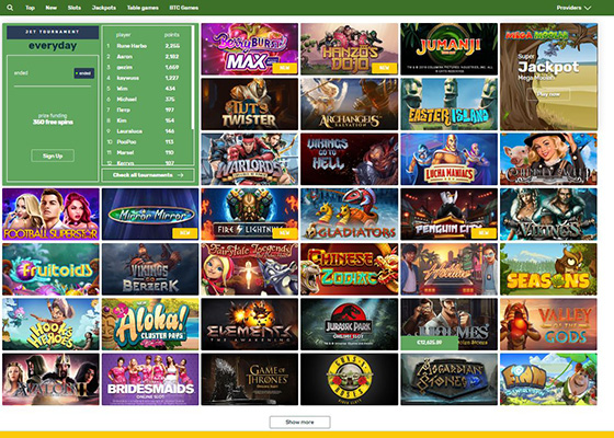 Jetspin Casino Games