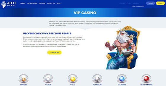 VIP facilities of ATHI Games Casino