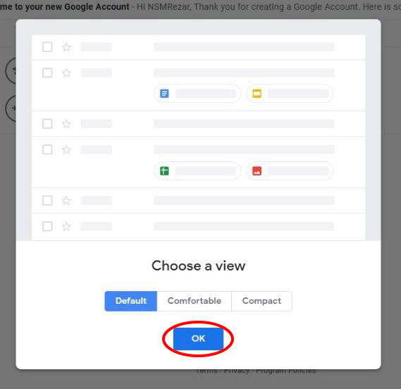 Choose-a-view-of-new-Gmail-account