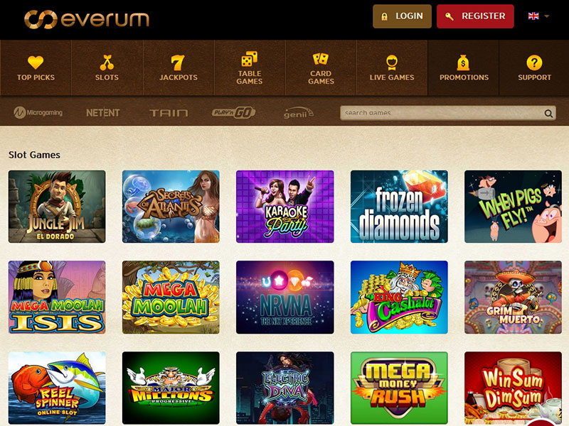 Everum AVAILABLE GAMES