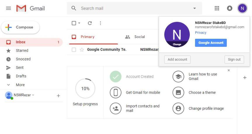 New-Gmail-account-is-ready-to-use