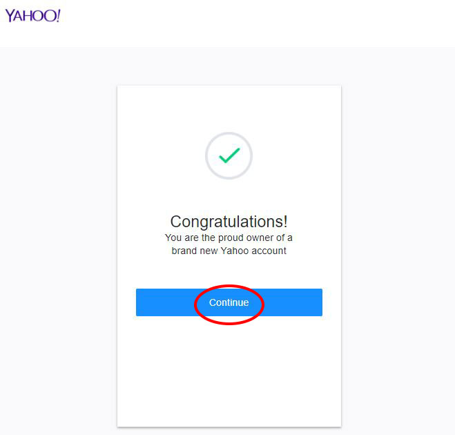 You are the owner of brand new Yahoo Mail account