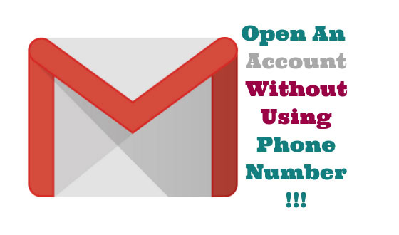 Open Account Without Using Phone Number