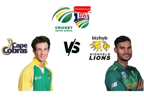 Cape Cobras vs Lions, Momentum ODI Cup 2020, 4th Match Schedule