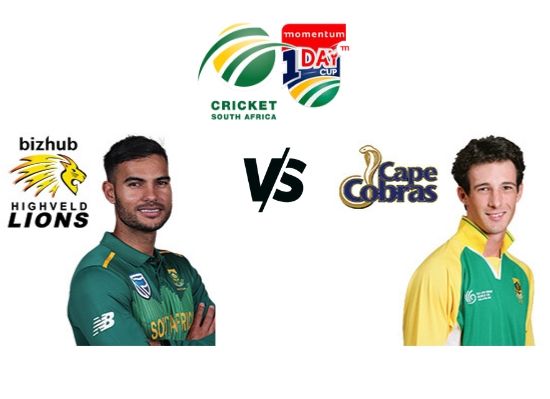 Lions vs Cape Cobras, Momentum ODI Cup 2020, 12th Match Schedule