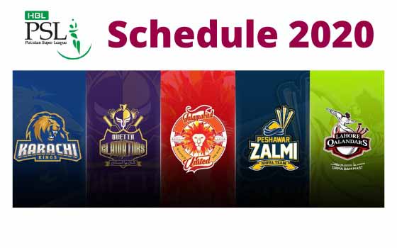 The Full fixture of Pakistan Super League (PSL) 2020 Schedule Just Announced