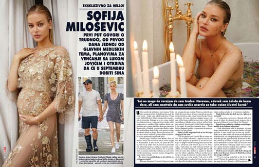 Luka Jovic and His Girlfriend Sofija Milosevic Features In Hello! Magazine